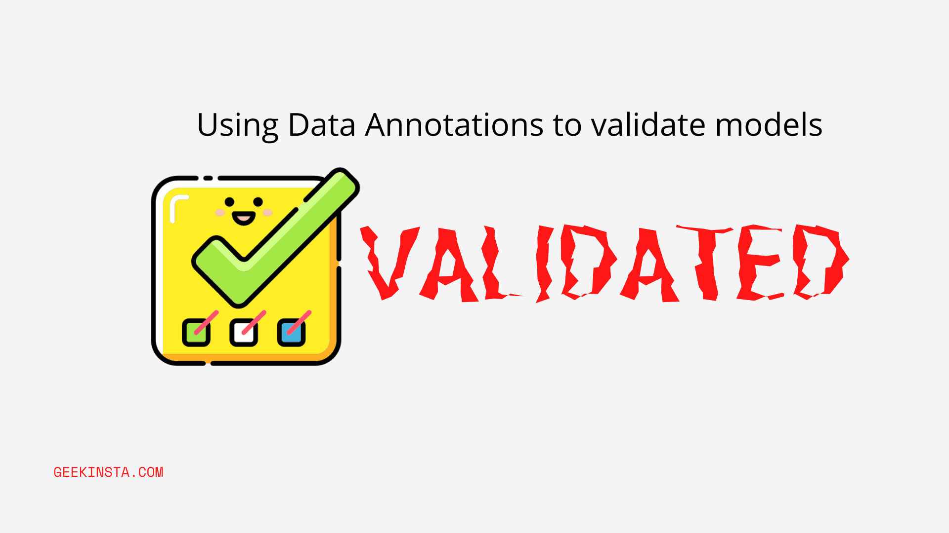 How To Manually validate with Data Annotations