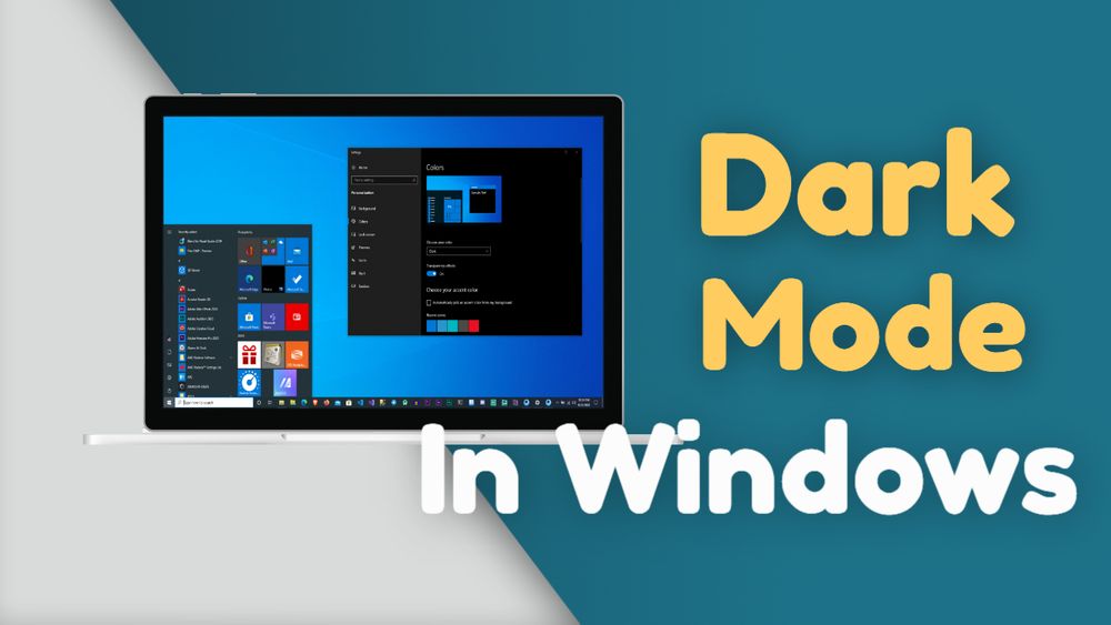How to Enable Dark Mode in Windows 10?